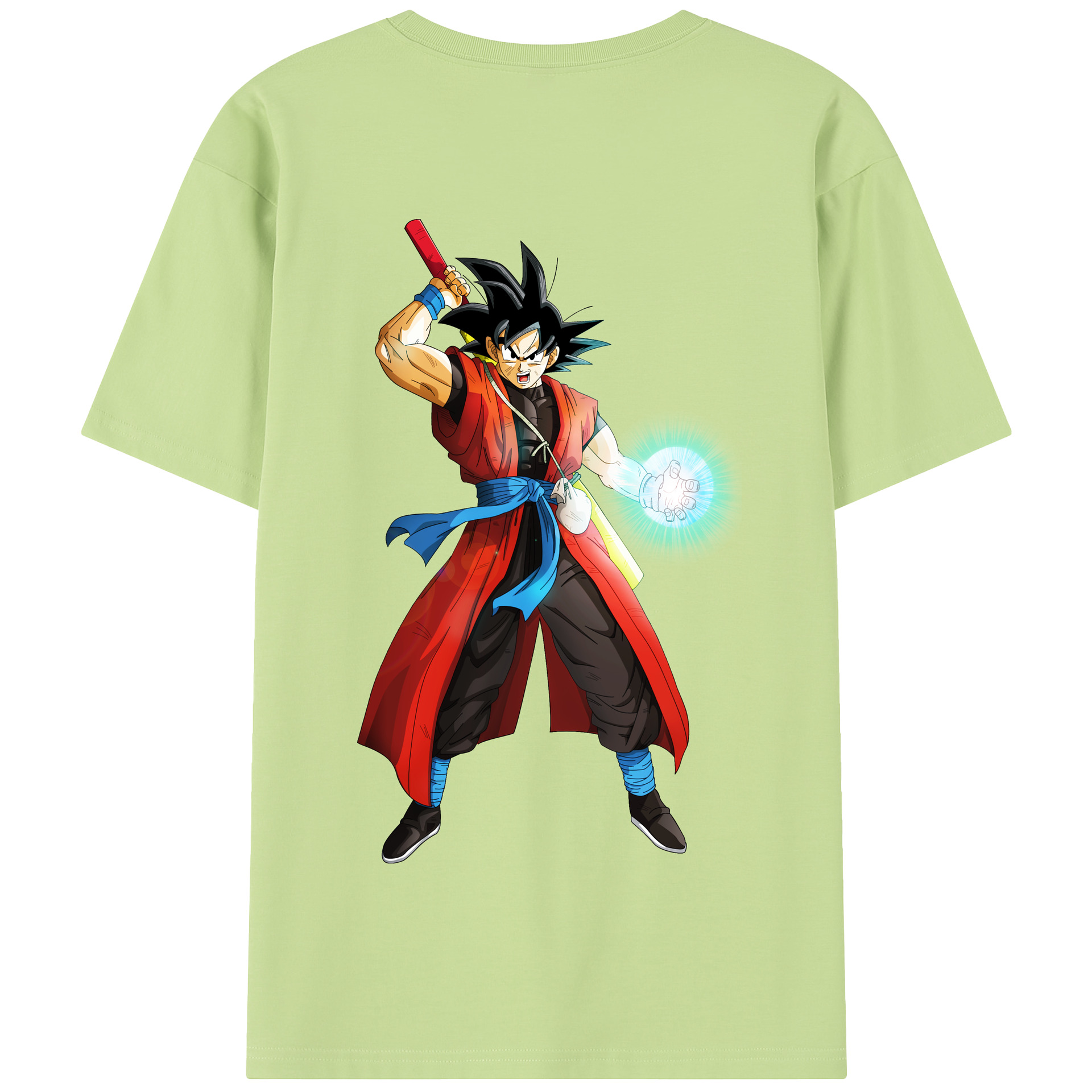 （画像用） ドラゴンボール 孫悟空（そん ごくう）Son Goku カカロット DRAGON BALL Kakarotto 綿100％半袖Tシャツ（背面プリント）